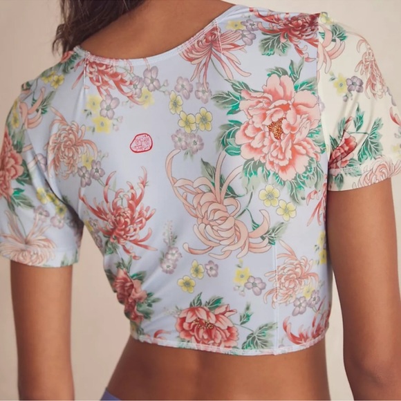 We Are HAH All Tied Up Top In Kyoto Kimono French Blue Various Sizes - Picture 7 of 8